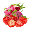 Black ice dragon fruit strawberry