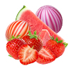 strawberry watermelon bubblegum