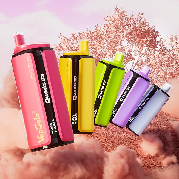 Vapsolo-QUADS-80000-–-Promóciós poszter-Quad-Flavour eldobható e-cigaretta-80 000 szívás kapacitás