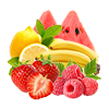 Strawberry banana & Raspberry watermelon & Lemon lime